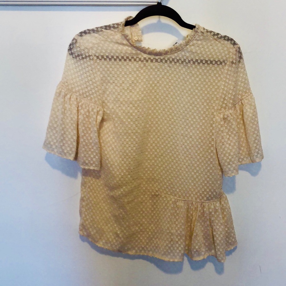H&M sheer pearl blouse. Never worn.
